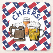 TEXAS FLAG Texan Beer Kartonnen Onderzetters (Voorkant)