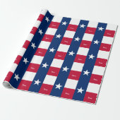 Texas Flag & Texas giften Amerika/sportfans Cadeaupapier (Uitgerold)
