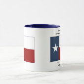 Texas Flag - Texas Pledge Mok (Midden)