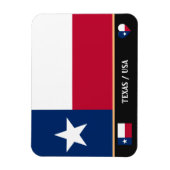 Texas Flag & Texas State/reis Amerika Magneet (Verticaal)
