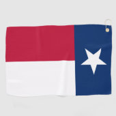 Texas Flag & Texas State VS golf-/sportfans Golfhanddoek (Horizontaal)