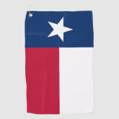 Texas Flag & Texas State VS golf-/sportfans Golfhanddoek (Voorkant)