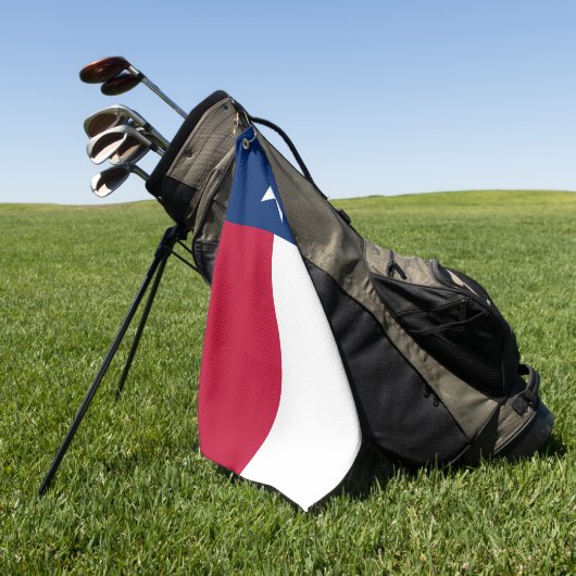 Texas Flag & Texas State VS golf-/sportfans Golfhanddoek (Groen)
