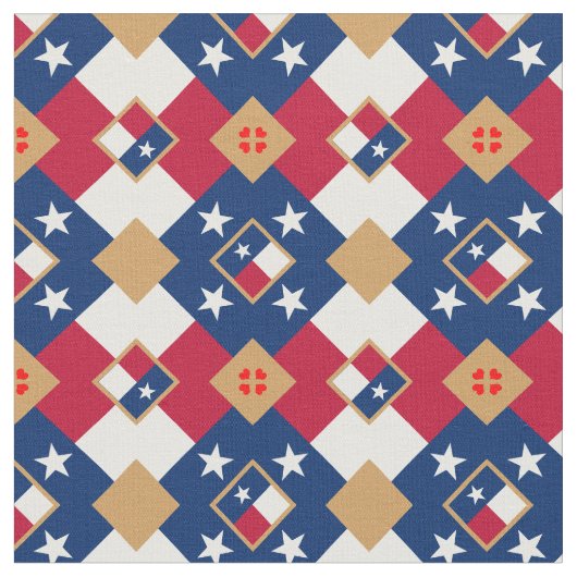 Texas Flag & Texas Trendy Fabric/mode VS Stof (Close Up)