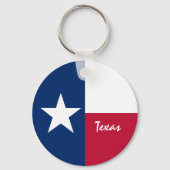Texas Flag & Texas-vakantie, patriotten / sport Sleutelhanger (Achterkant)