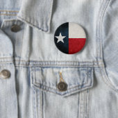 Texas Flag; textiel; Ronde Button 5,7 Cm (In situ)