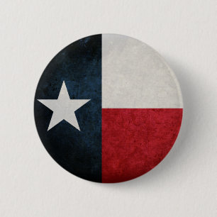 Texas Flag; textiel; Ronde Button 5,7 Cm