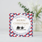TEXAS FLAG Three Wise Mannen TEXAN Kerstmis Feestdagenkaart (Staand voorkant)