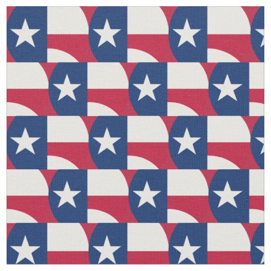 TEXAS Flag & US State Fabric/USA mode ring Stof (Close Up)