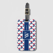 TEXAS FLAG USA | Christelijk John 3:16 | Monogram Bagagelabel (Voorkant (verticaal))