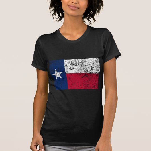 Texas Flag versteld T-shirt (Voorkant)