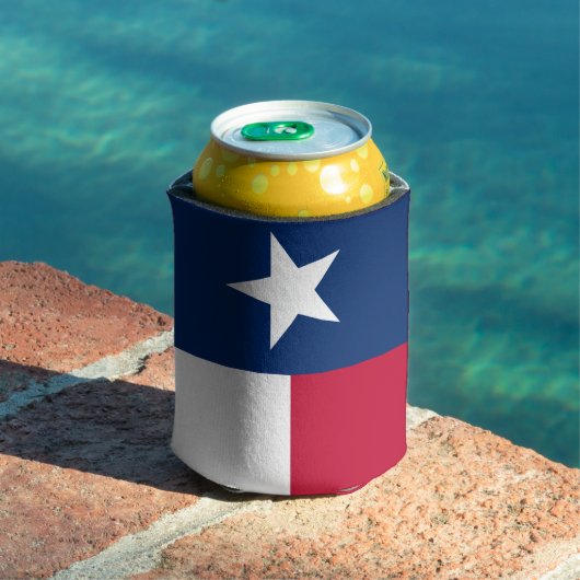 Texas Flag (verticaal) Blikjeskoeler (Insitu Zwembad)