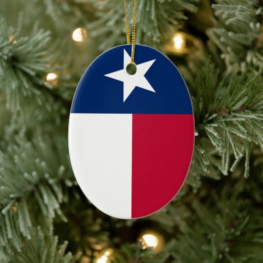 Texas Flag (verticaal) Keramisch Ornament (Boom)