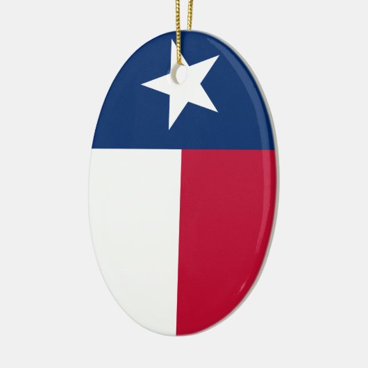 Texas Flag (verticaal) Keramisch Ornament (Links)