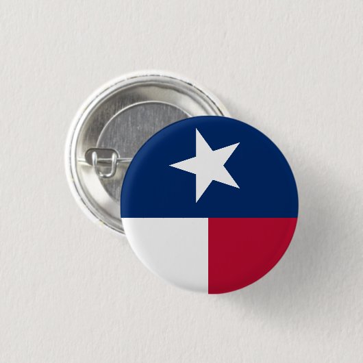 Texas Flag (verticaal) Ronde Button 3,2 Cm (Voorkant /achterkant)