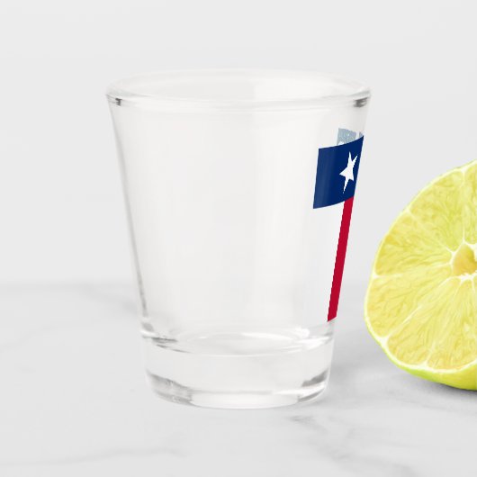 Texas Flag (verticaal) Shot Glas (Links)
