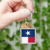 Texas Flag (verticaal) Sleutelhanger (Hand)