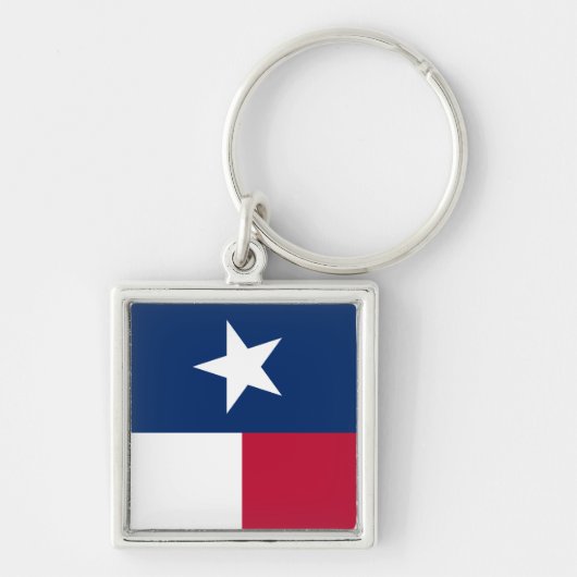 Texas Flag (verticaal) Sleutelhanger (Voorkant)
