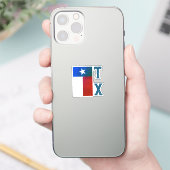 Texas Flag (verticaal) Sticker (Telefoon)