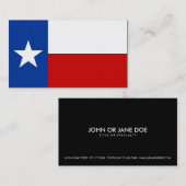 texas flag visitekaartje (Voorkant / Achterkant)