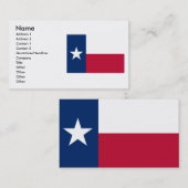 Texas Flag Visitekaartje (Voorkant / Achterkant)