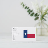 Texas Flag Visitekaartje (Staand voorkant)