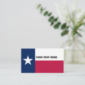 Texas Flag Visitekaartje (Staand voorkant)