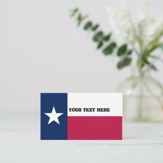 Texas Flag Visitekaartje (Staand voorkant)