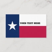 Texas Flag Visitekaartje (Achterkant)