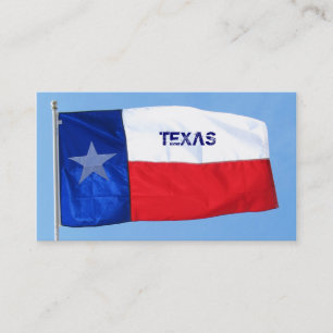 Texas Flag Visitekaartje Star