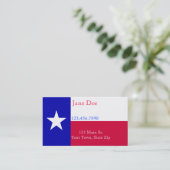 Texas Flag Visitekaartjes (Staand voorkant)