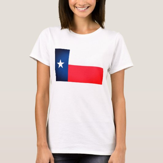 Texas Flag Vrouwentank T-shirt (Voorkant)