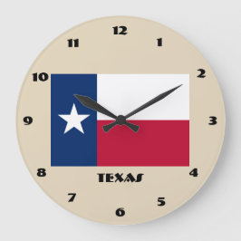 Texas Flag Wall klok