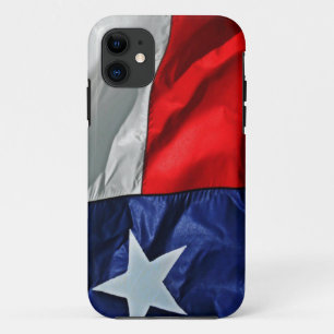 Texas Flag Waving Red White en Blue Case-Mate iPhone Case