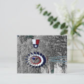 Texas Flag Windmill bij Johnson City, TX Briefkaart (Staand voorkant)