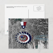 Texas Flag Windmill bij Johnson City, TX Briefkaart (Voorkant / Achterkant)