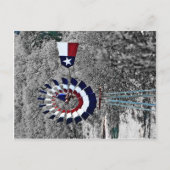 Texas Flag Windmill bij Johnson City, TX Briefkaart (Voorkant)