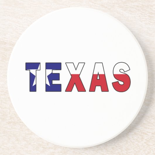 Texas Flag Zandsteen Onderzetter (Voorkant)