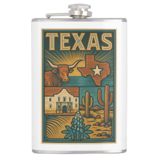 Texas Flask – Roestvrij staal Pocket Flask Heupfles