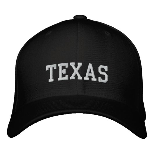 Texas Flexfit Wool Pet Black (Voorkant)