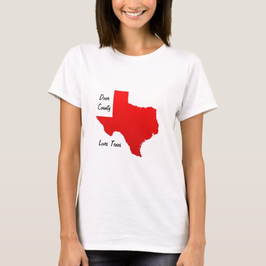 Texas Flood Relief from Door County T-shirt (Voorkant)