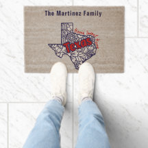 Texas Floral Doodles gepersonaliseerd