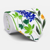 Texas Flower Garden Wildflower Art Stropdas (Opgerold)