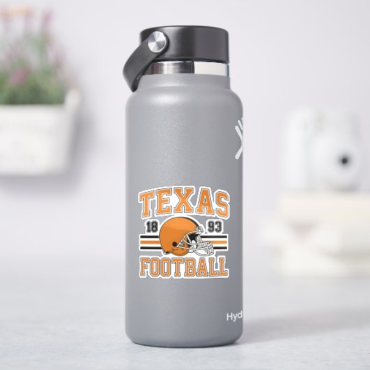 Texas Football Retro Helm Sticker (HydroFlask)