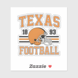 Texas Football Retro Helm Sticker