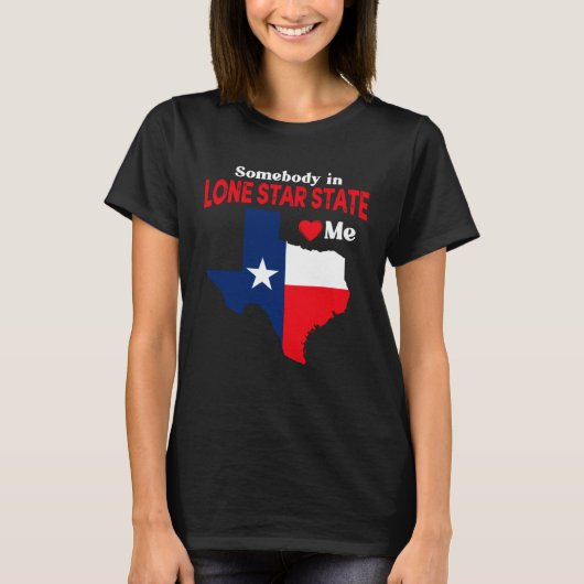 Texas For Her Him Texan TX Dallas Howdy Longhorn T-shirt (Voorkant)
