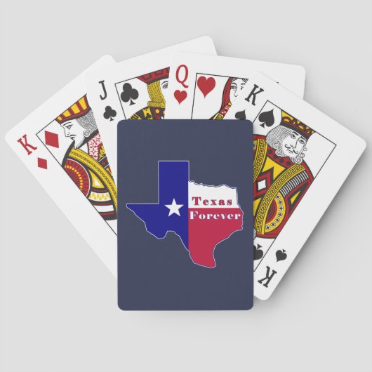Texas Forever Vlag Kaart (Achterkant)