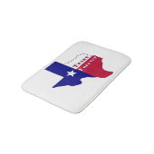Texas Forever Vlag Kaart Badmat (Gekanteld)