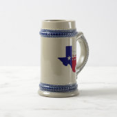 Texas Forever Vlag Kaart Bierpul (Voorkant rechts)