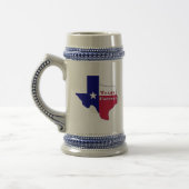 Texas Forever Vlag Kaart Bierpul (Links)